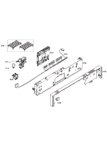 Control Panel parts for Bosch Dishwasher SHX43M05UC/50 from AppliancePartsPros.com