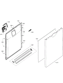 Door Assembly parts for Bosch Dishwasher SHE3ARF6UC/21 from AppliancePartsPros.com