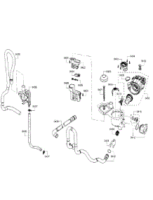 Pump Assembly parts for Bosch Dishwasher SHE3ARF6UC/21 from AppliancePartsPros.com