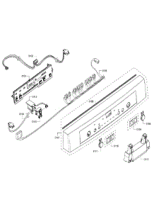 Control Panel parts for Bosch Dishwasher SHE3ARF2UC/21 from AppliancePartsPros.com