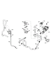 Pump parts for Bosch Dishwasher SHX3AR75UC/21 from AppliancePartsPros.com