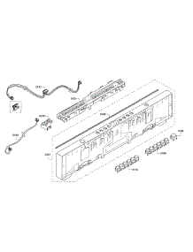 Control Panel parts for Bosch Dishwasher SHV53T53UC/02 from AppliancePartsPros.com