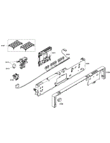 Control Panel parts for Bosch Dishwasher SHX43M05UC/46 from AppliancePartsPros.com