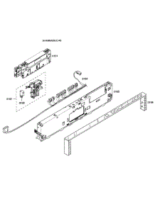 Control Panel parts for Bosch Dishwasher SHX98M09UC/49 from AppliancePartsPros.com