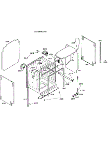 Cabinet parts for Bosch Dishwasher SHX98M09UC/49 from AppliancePartsPros.com