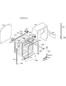 Cabinet parts for Bosch Dishwasher SHX98M09UC/52 from AppliancePartsPros.com