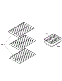 Shelfs parts for Bosch Wall Oven HBL3460UC/02 from AppliancePartsPros.com
