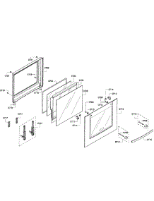 Door Assembly parts for Bosch Wall Oven HBN3550UC/08 from AppliancePartsPros.com