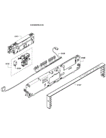 Control Panel parts for Bosch Dishwasher SHX98M09UC/64 from AppliancePartsPros.com
