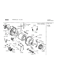 Drum Assembly parts for Bosch Washer WFMC6400UC/01 from AppliancePartsPros.com