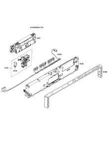 Control Panel parts for Bosch Dishwasher SHX98M09UC/50 from AppliancePartsPros.com