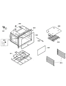 Oven Assembly parts for Bosch Wall Oven HBN3550UC/05 from AppliancePartsPros.com