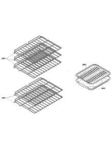 Shelfs parts for Bosch Wall Oven HBN3550UC/05 from AppliancePartsPros.com