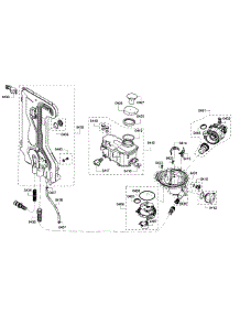Pump parts for Bosch Dishwasher SHX8PT55UC/01 from AppliancePartsPros.com