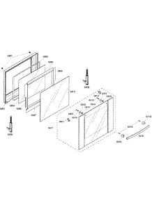 Door Assembly 1 parts for Bosch Wall Oven HBN3550UC/01 from AppliancePartsPros.com