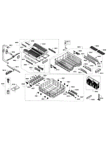 Rack Assembly parts for Bosch Dishwasher SHX8PT55UC/01 from AppliancePartsPros.com