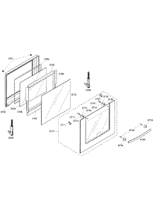 Door Assembly 2 parts for Bosch Wall Oven HBN3550UC/01 from AppliancePartsPros.com