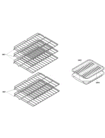 Shelfs parts for Bosch Wall Oven HBN3550UC/01 from AppliancePartsPros.com