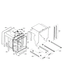 Frame & Cavity parts for Bosch Dishwasher SHX8PT55UC/02 from AppliancePartsPros.com