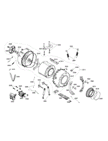 Drum Assembly parts for Bosch Washer WFMC640SUC/01 from AppliancePartsPros.com