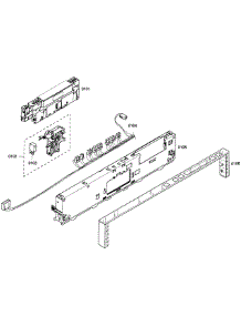 Control Panel parts for Bosch Dishwasher SHX98M09UC/46 from AppliancePartsPros.com