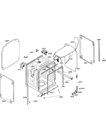 Cabinet parts for Bosch Dishwasher SHX98M09UC/46 from AppliancePartsPros.com