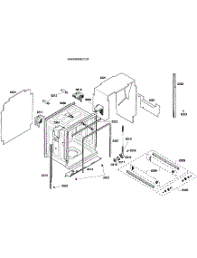 Cabinet parts for Bosch Dishwasher SHX98M09UC/57 from AppliancePartsPros.com
