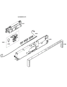 Control Panel parts for Bosch Dishwasher SHX98M09UC/51 from AppliancePartsPros.com