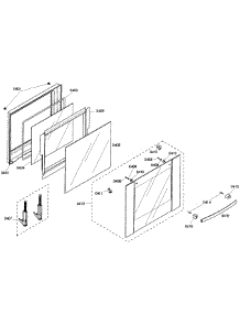 Door Assembly parts for Bosch Wall Oven HBN3550UC/03 from AppliancePartsPros.com