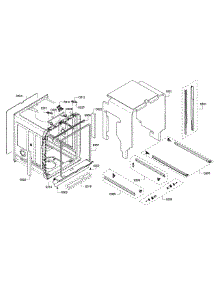 Frame & Cavity parts for Bosch Dishwasher SHX8PT55UC/05 from AppliancePartsPros.com