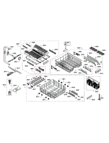 Rack Assembly parts for Bosch Dishwasher SHX8PT55UC/05 from AppliancePartsPros.com