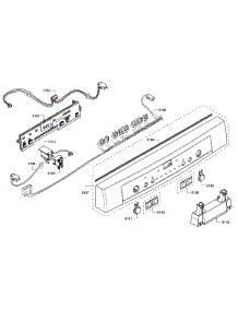 Control Panel parts for Bosch Dishwasher SHE3AR75UC/21 from AppliancePartsPros.com