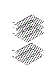 Shelfs parts for Bosch Wall Oven HBN3550UC/09 from AppliancePartsPros.com