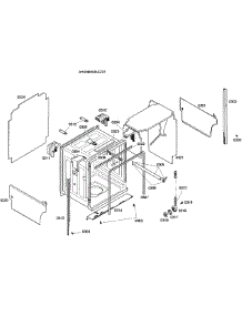Cabinet parts for Bosch Dishwasher SHX98M09UC/51 from AppliancePartsPros.com