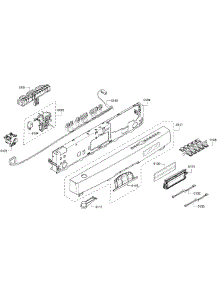 Control Panel parts for Bosch Dishwasher SHE68R56UC/68 from AppliancePartsPros.com