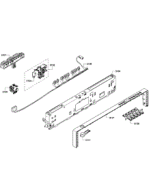 Control Panel parts for Bosch Dishwasher SHX68R52UC/68 from AppliancePartsPros.com