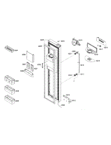 Door 1 parts for Bosch Refrigerator B22CS50SNB/05 from AppliancePartsPros.com