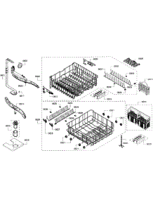 Baskets parts for Bosch Dishwasher SHX68R52UC/63 from AppliancePartsPros.com