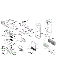 Refrigerator Assembly parts for Bosch Refrigerator B22CS50SNB/05 from AppliancePartsPros.com