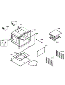 Oven Lower parts for Bosch Wall Oven HBN5650UC/09 from AppliancePartsPros.com