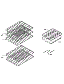 Shelfs parts for Bosch Wall Oven HBN5650UC/05 from AppliancePartsPros.com
