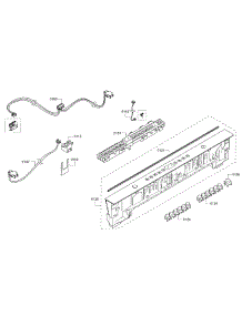 Control Panel parts for Bosch Dishwasher SHX5AV56UC/01 from AppliancePartsPros.com
