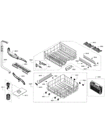 Rack parts for Bosch Dishwasher SHX5AV56UC/01 from AppliancePartsPros.com