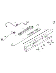Front Panel parts for Bosch Dishwasher SHX6AP02UC/01 from AppliancePartsPros.com