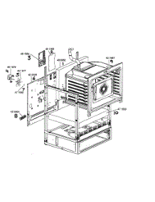 Frame Assembly parts for Bosch Range HES446U/01 from AppliancePartsPros.com
