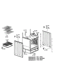 Range Paneling Shelving parts for Bosch Range HES446U/01 from AppliancePartsPros.com