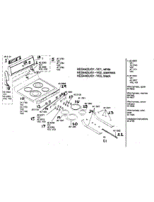Maintop Assembly parts for Bosch Range HES445U/01 from AppliancePartsPros.com