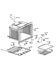 Oven Cavity Assembly parts for Bosch Range HES445U/01 from AppliancePartsPros.com