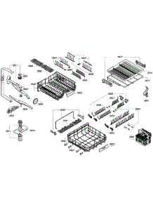 Baskets Assembly parts for Bosch Dishwasher SHV68E13UC/32 from AppliancePartsPros.com