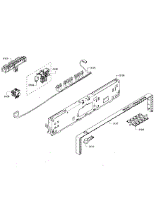 Control Panel parts for Bosch Dishwasher SHX68R56UC/63 from AppliancePartsPros.com